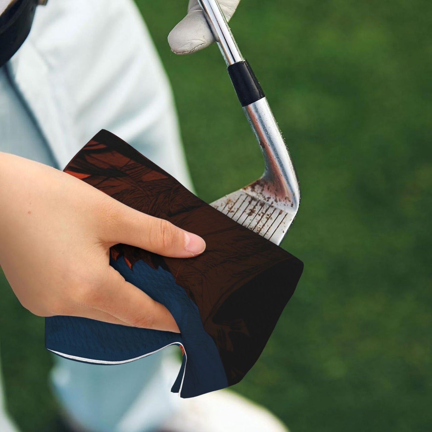 Antler Girl Golf Towel | Anime Art Microfiber Quick-Dry Sports Towel | 16.1 x 24 inch with Hook