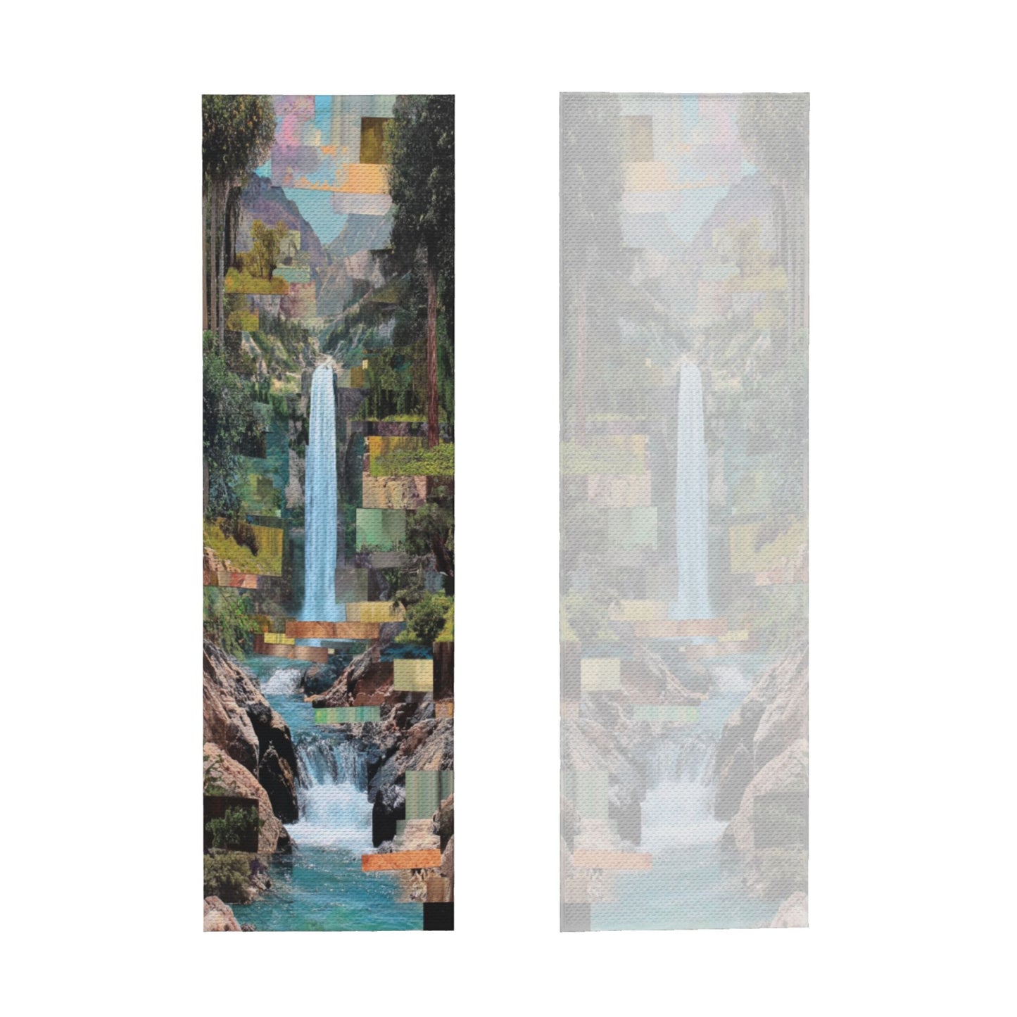 Waterfall Landscape Cooling Towel | Instant Chill Sports Towel 100x30cm | With Clip & Travel Pouch
