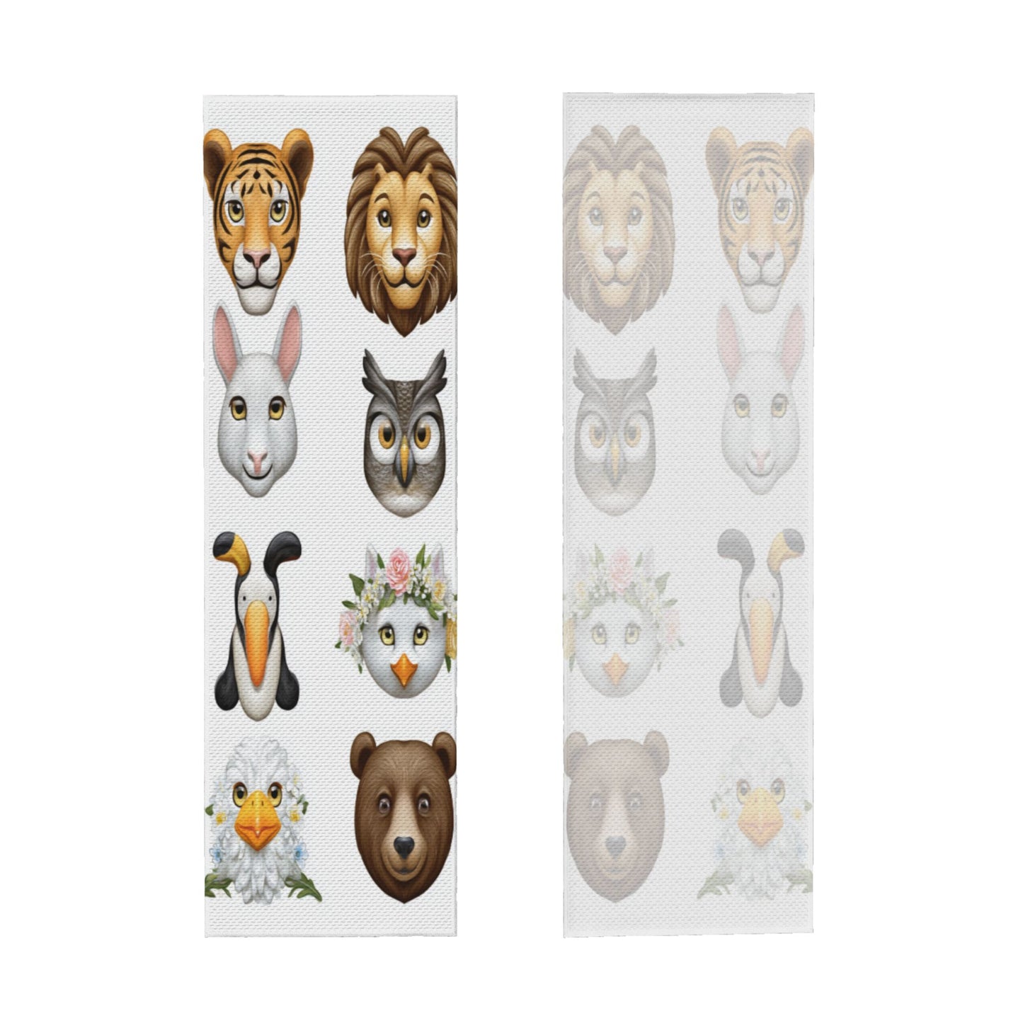 Cartoon Animal Cooling Towel | Cute Emoji Style Sport Towel | 100x30cm with Pouch & Carabiner Clip