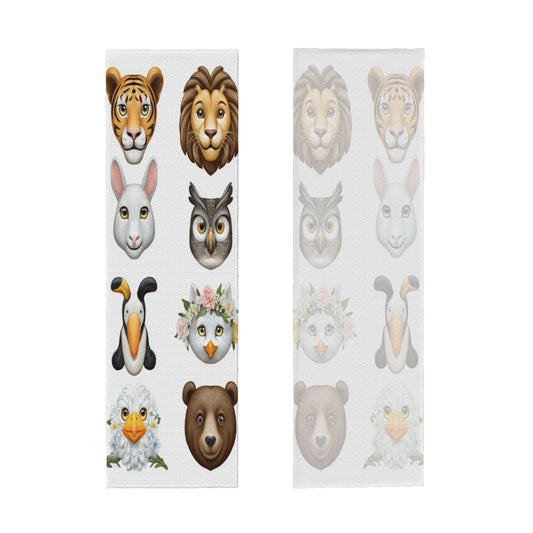 Cartoon Animal Cooling Towel | Cute Emoji Style Sport Towel | 100x30cm with Pouch & Carabiner Clip